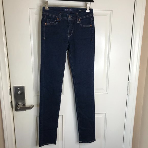 Fidelity Denim - Fidelity Womens Stevie Skinny Jeans Chicago Blue